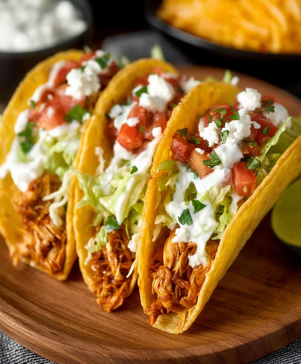 Crock Pot Chicken Tacos