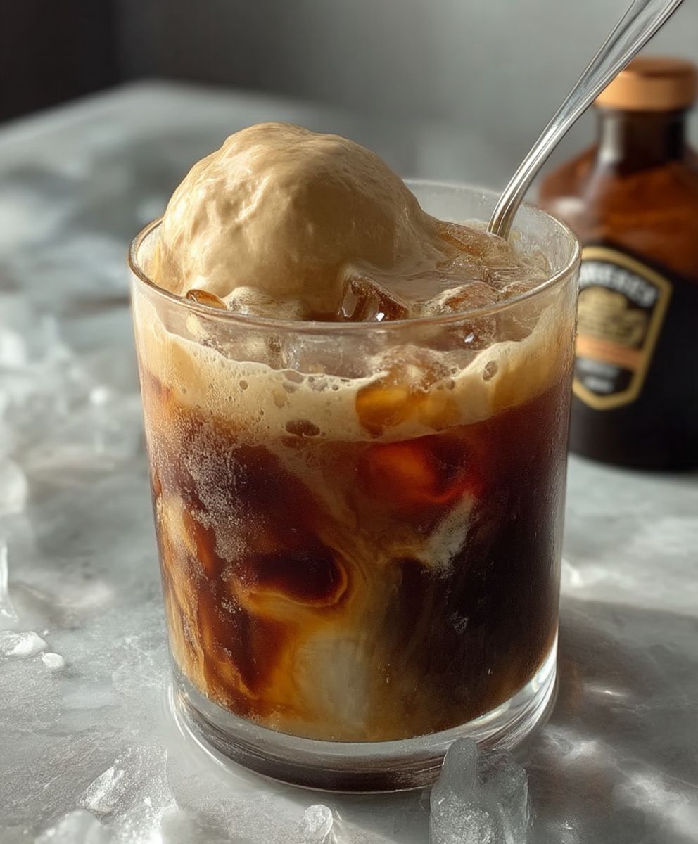 Baileys cold brew affogato