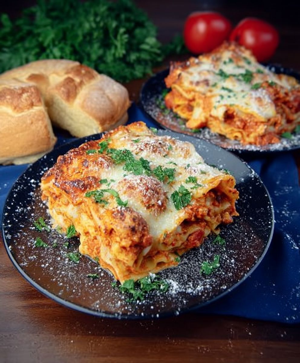 Vodka sauce lasagna