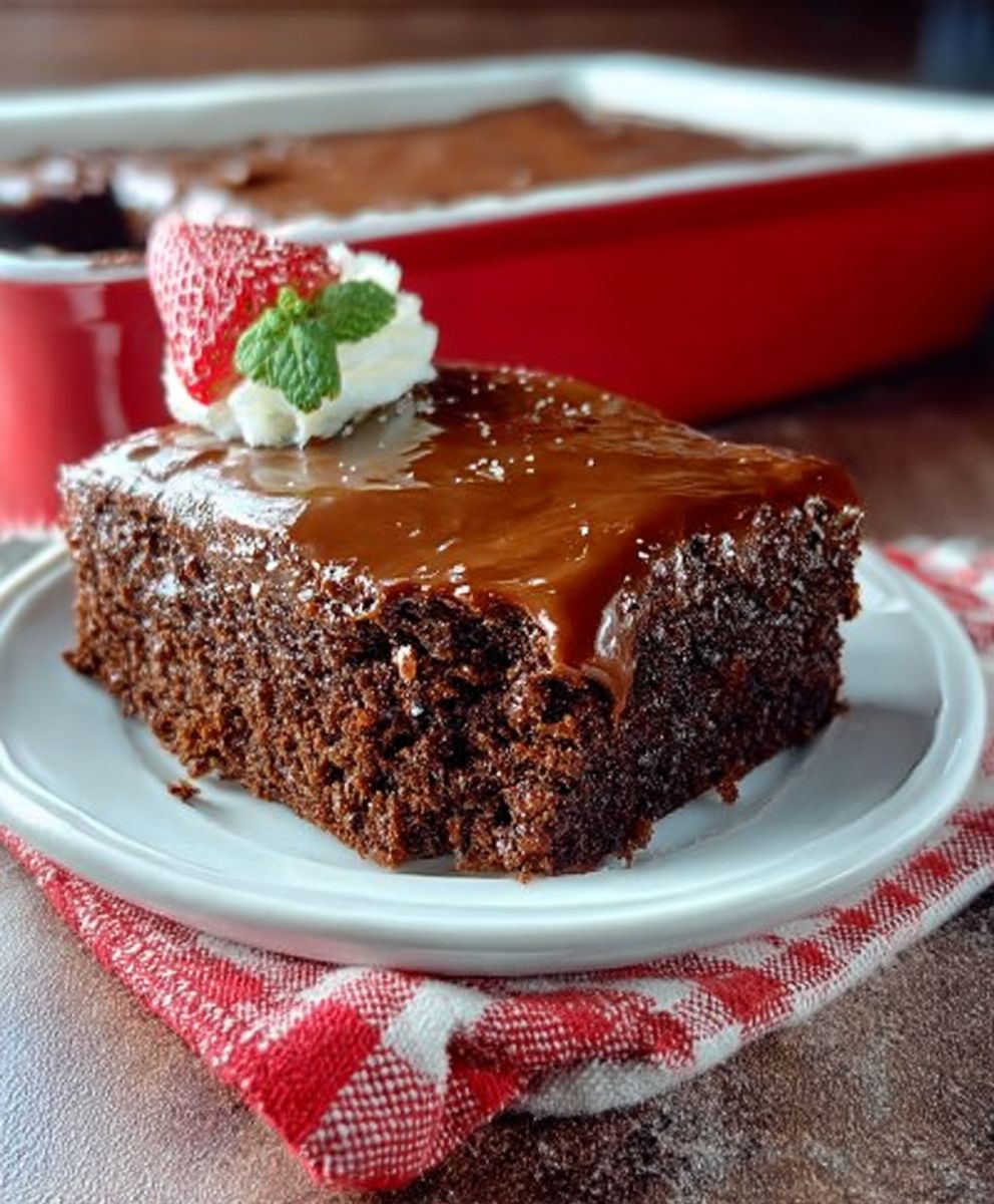 Double chocolate cola cake