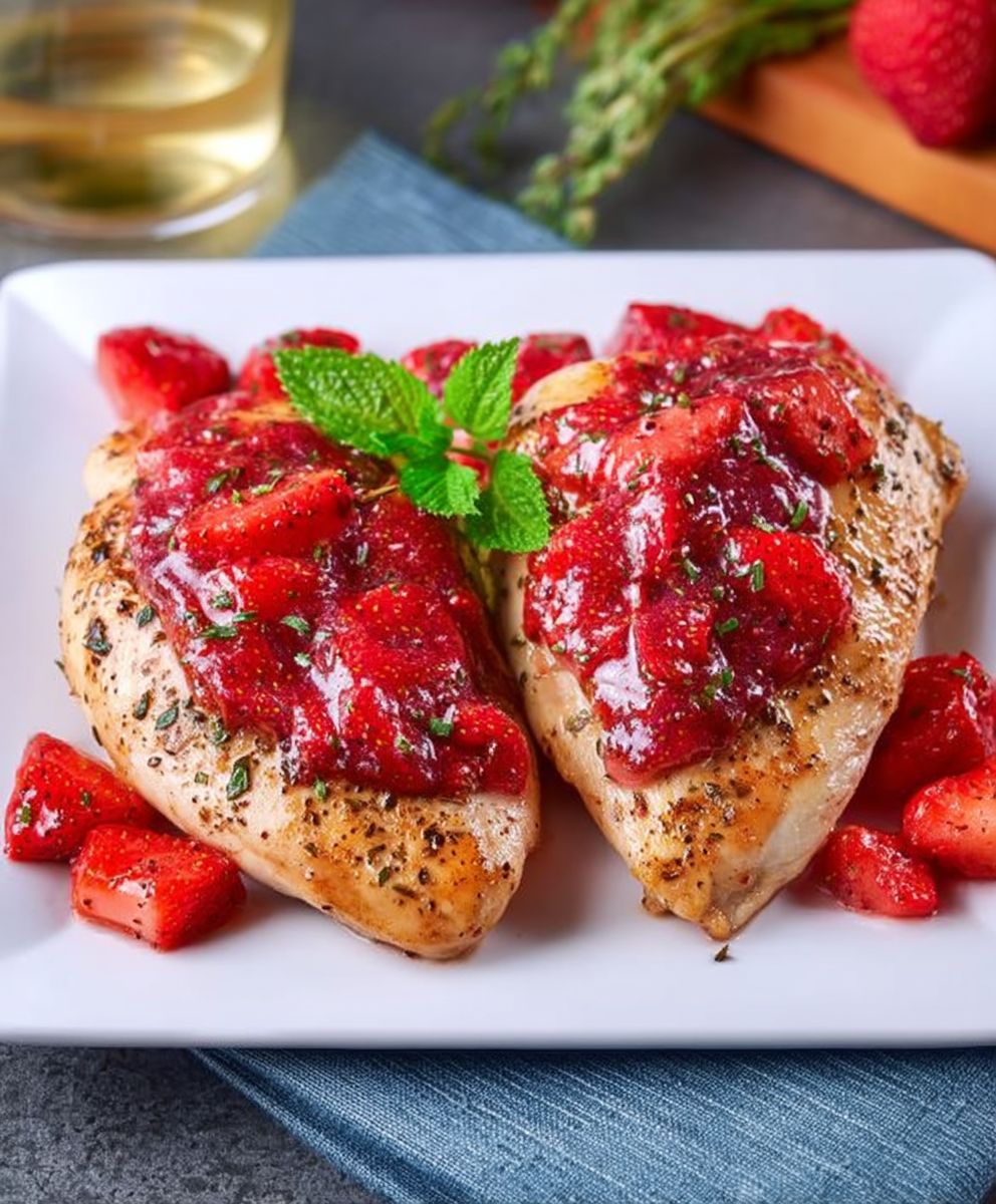 Strawberry chicken