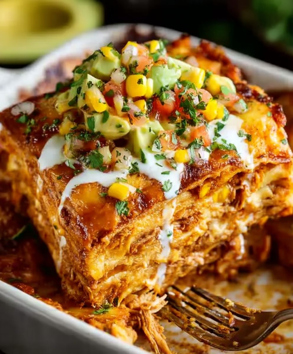 Chicken enchilada casserole