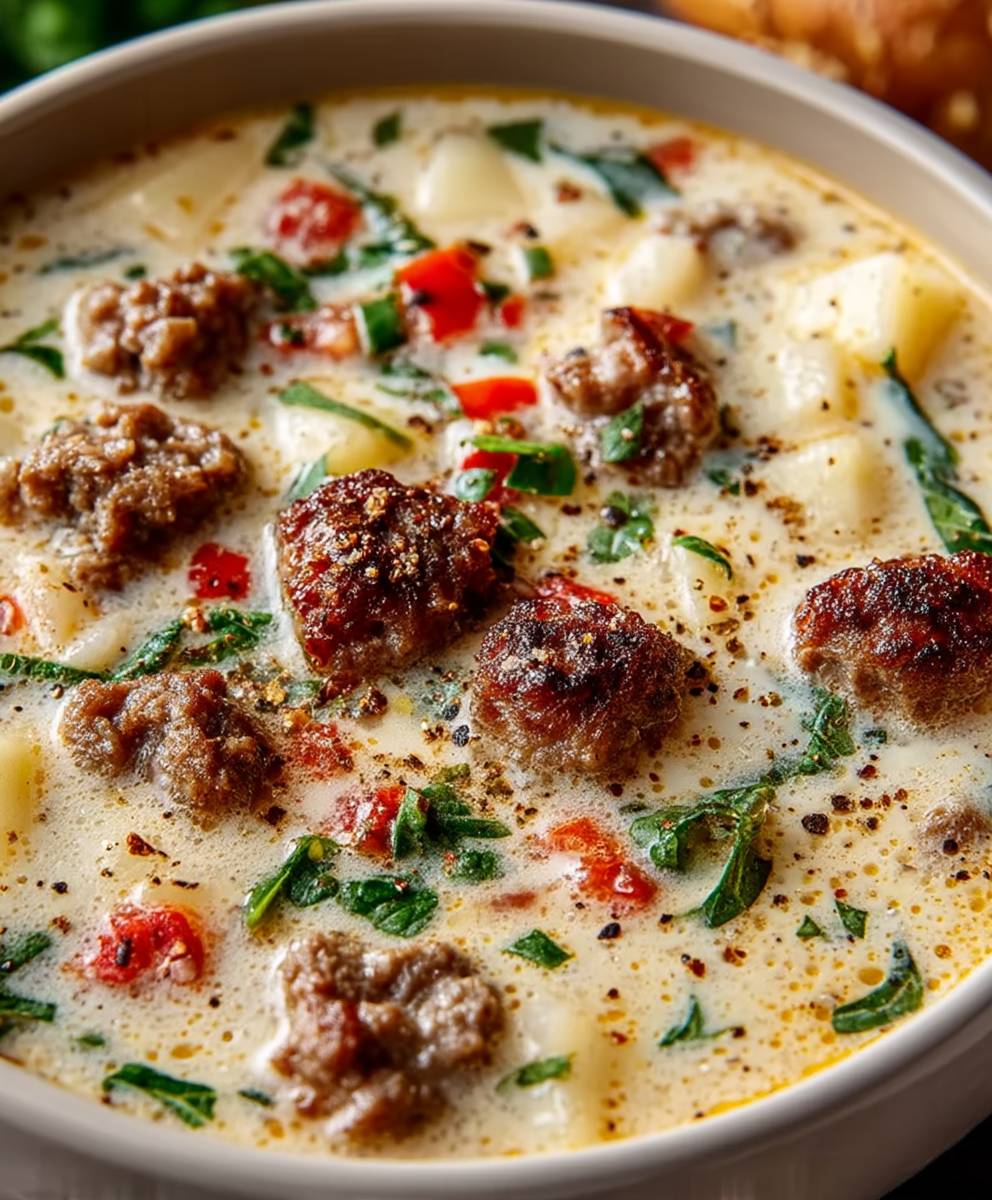 Parmesan Italian Sausage Soup