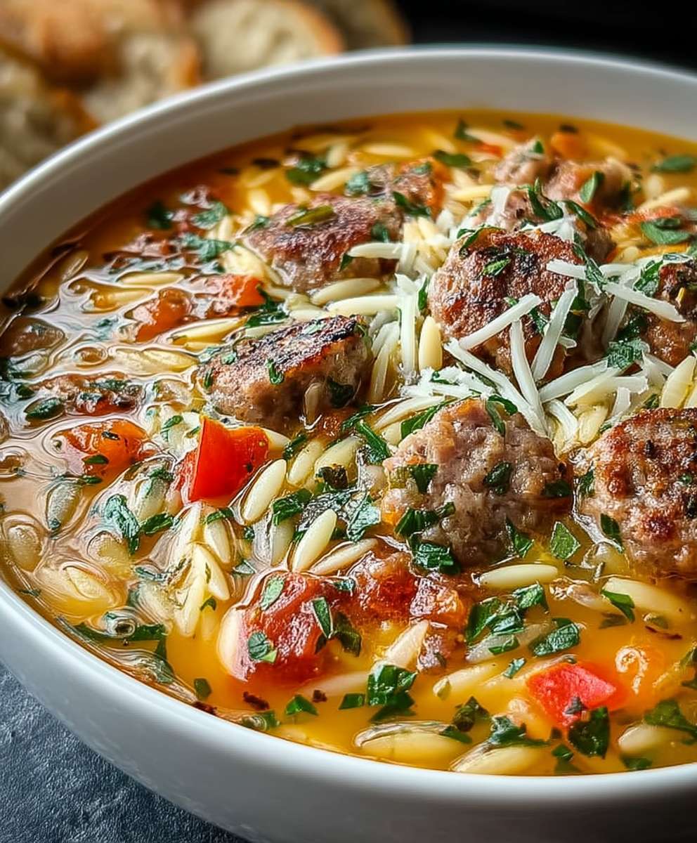 Sausage Orzo Soup