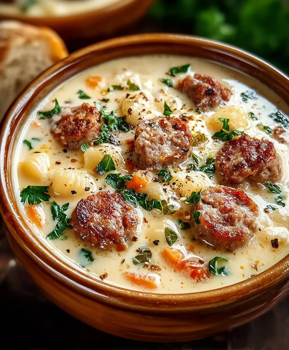 Sausage Parmesan Soup