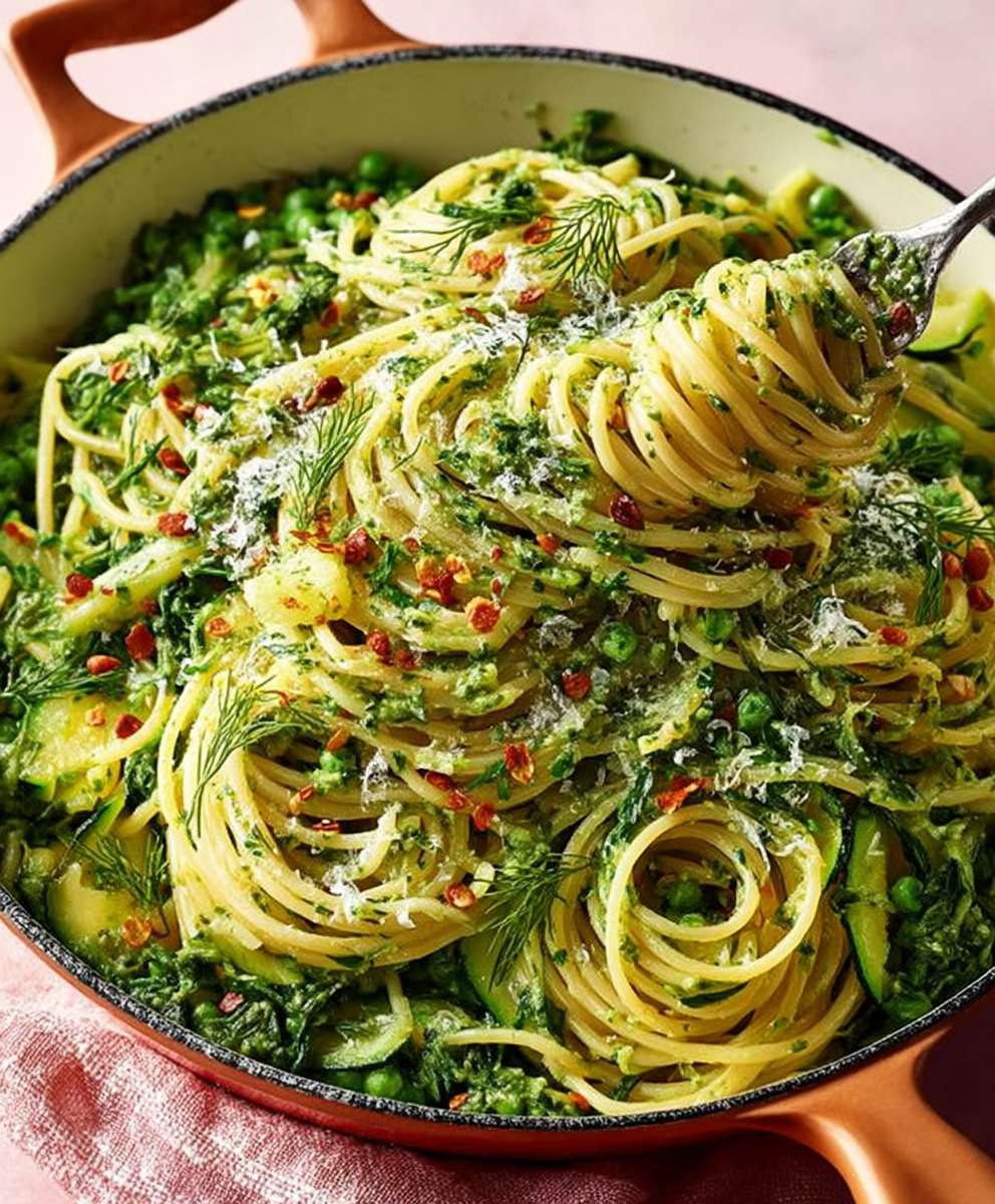 Salsa Verde Spaghetti