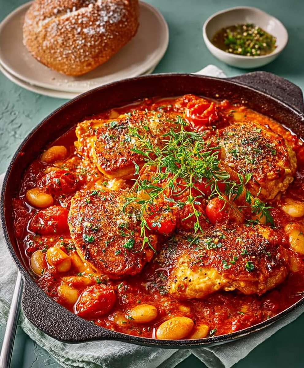 Chicken nduja butter bean