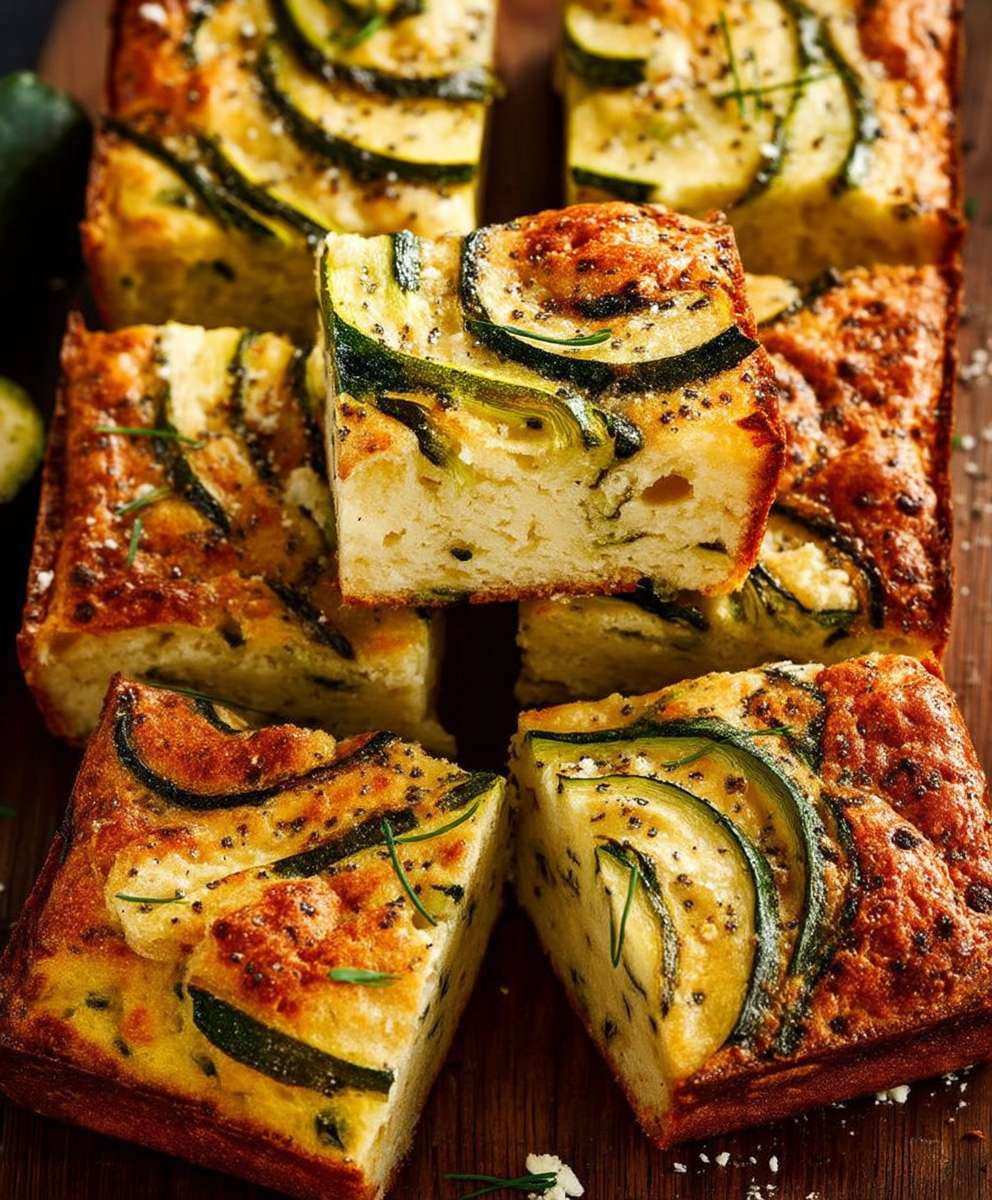 Zucchini cheese muffin