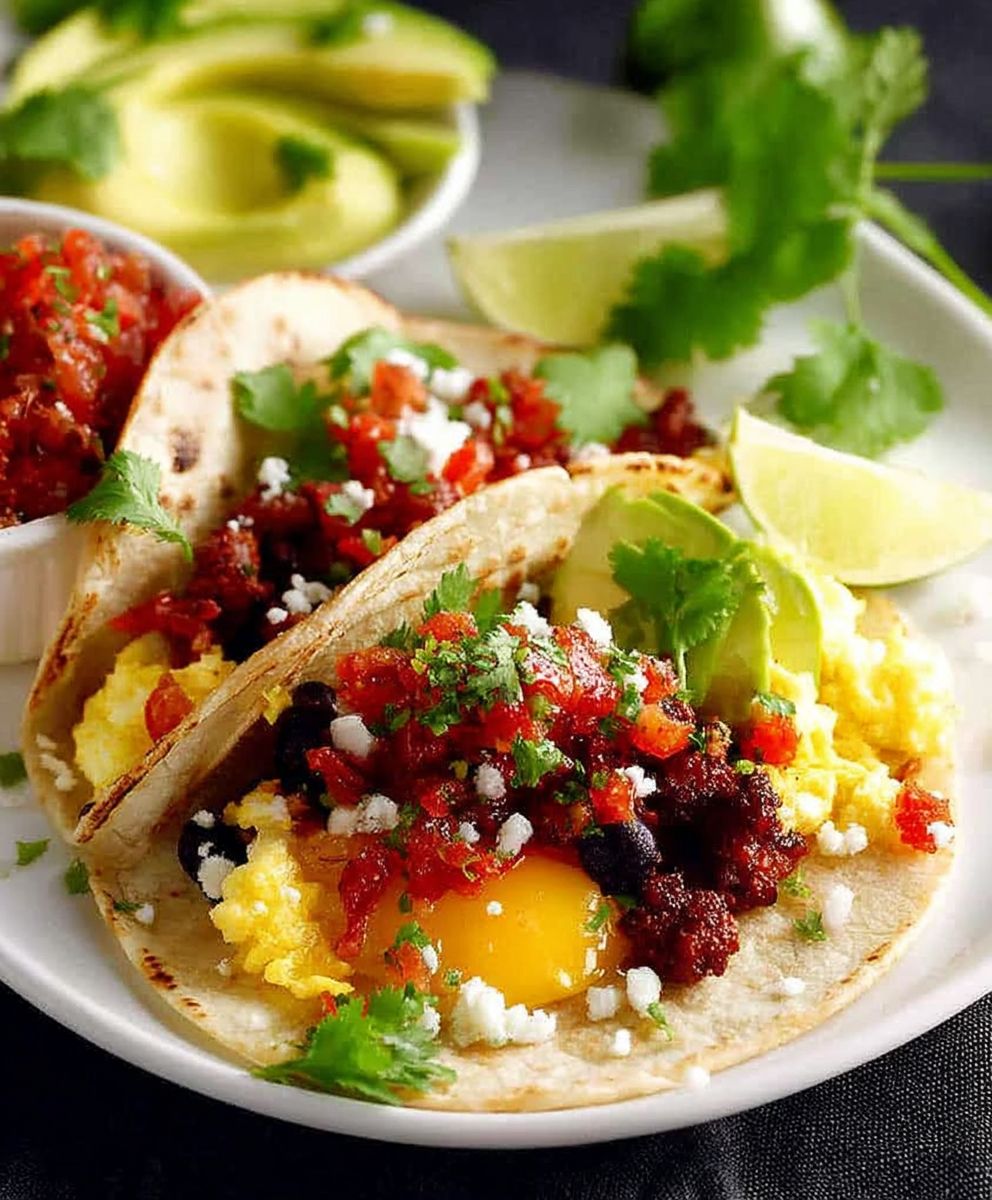 Mexican breakfast tacos