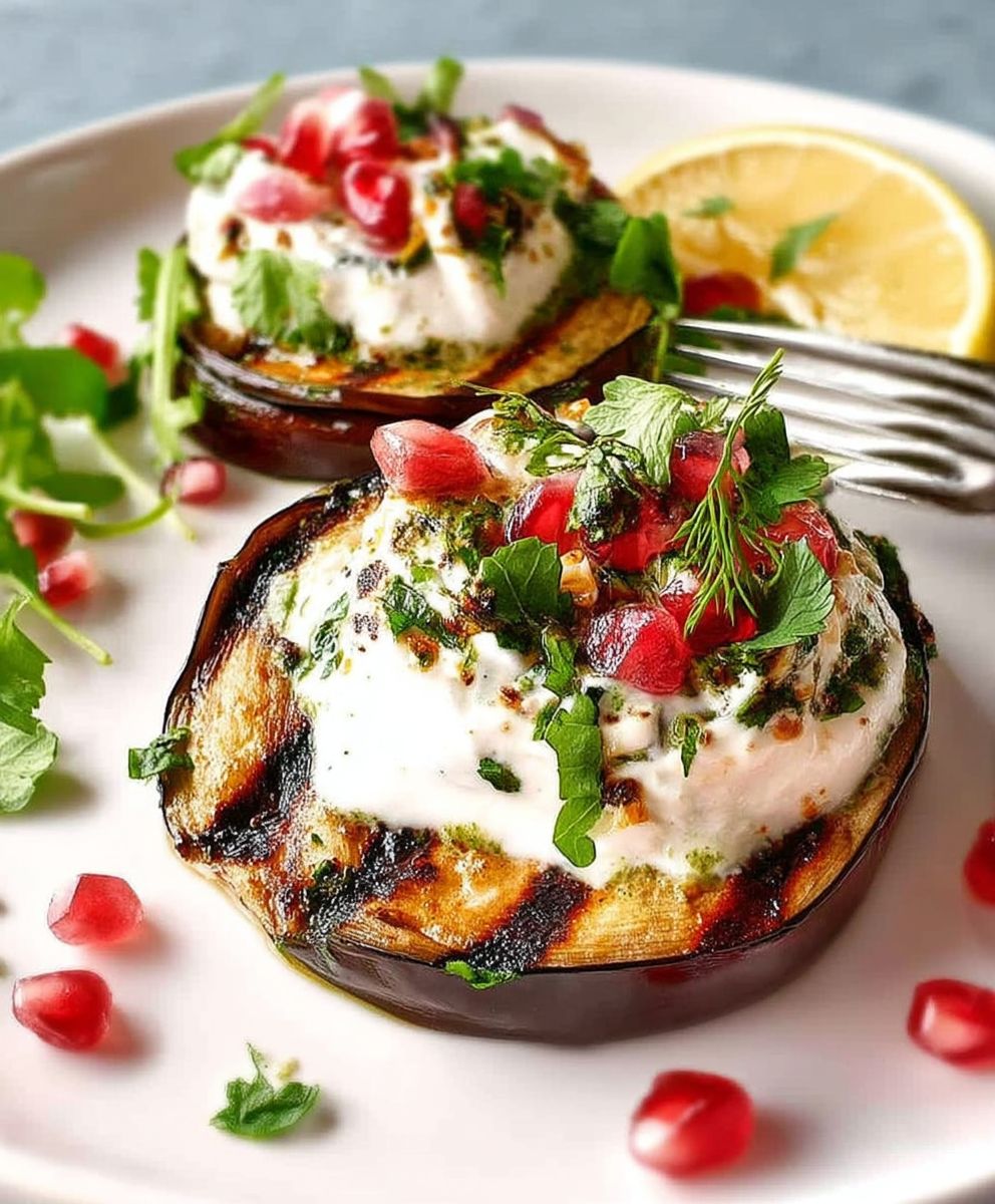 Grilled Eggplant Yoghurt Sauce