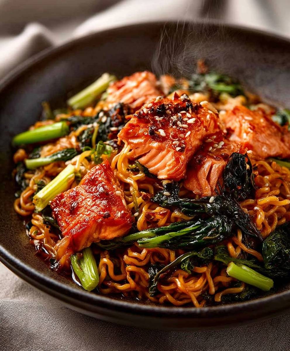 Teriyaki Salmon Noodles