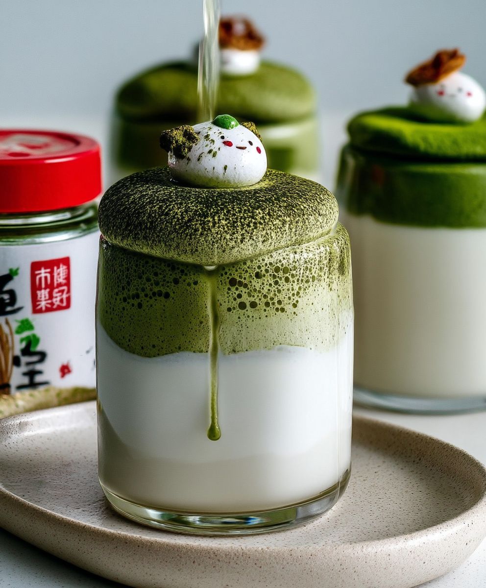 Fluffy Dalgona Matcha