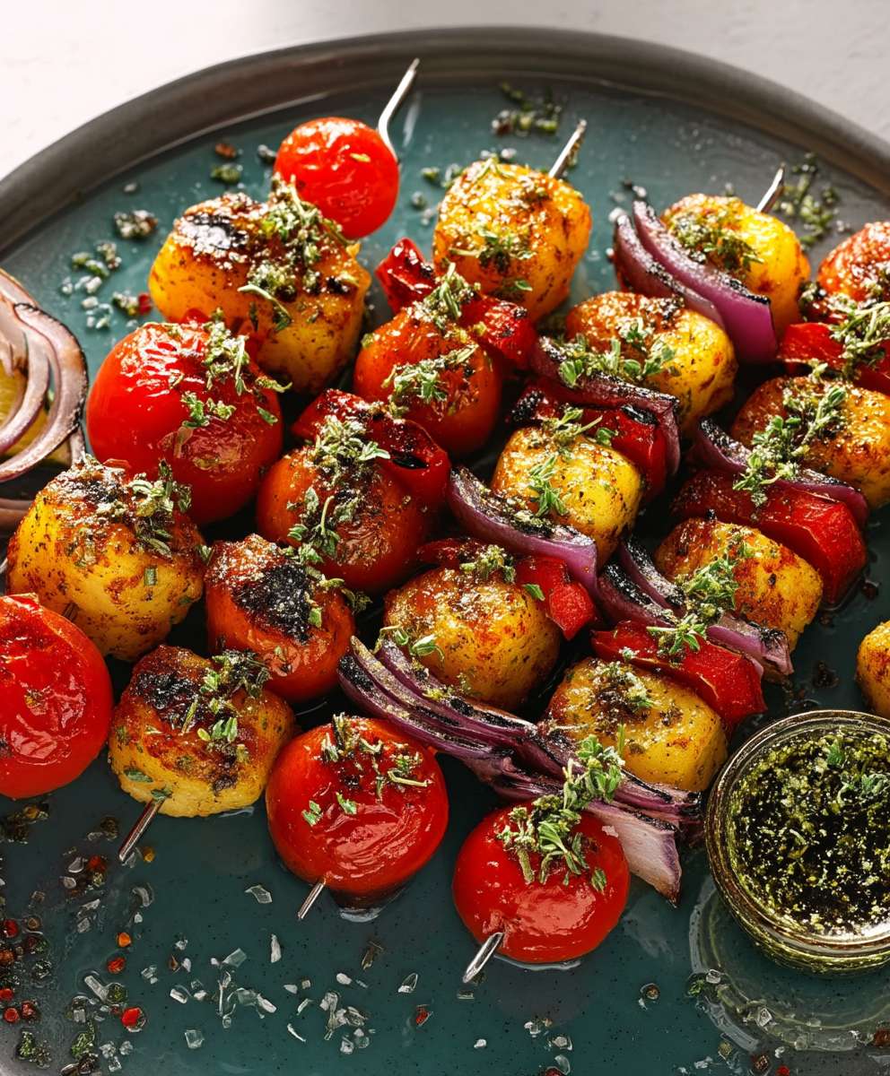 Tomato Gnocchi Kebabs