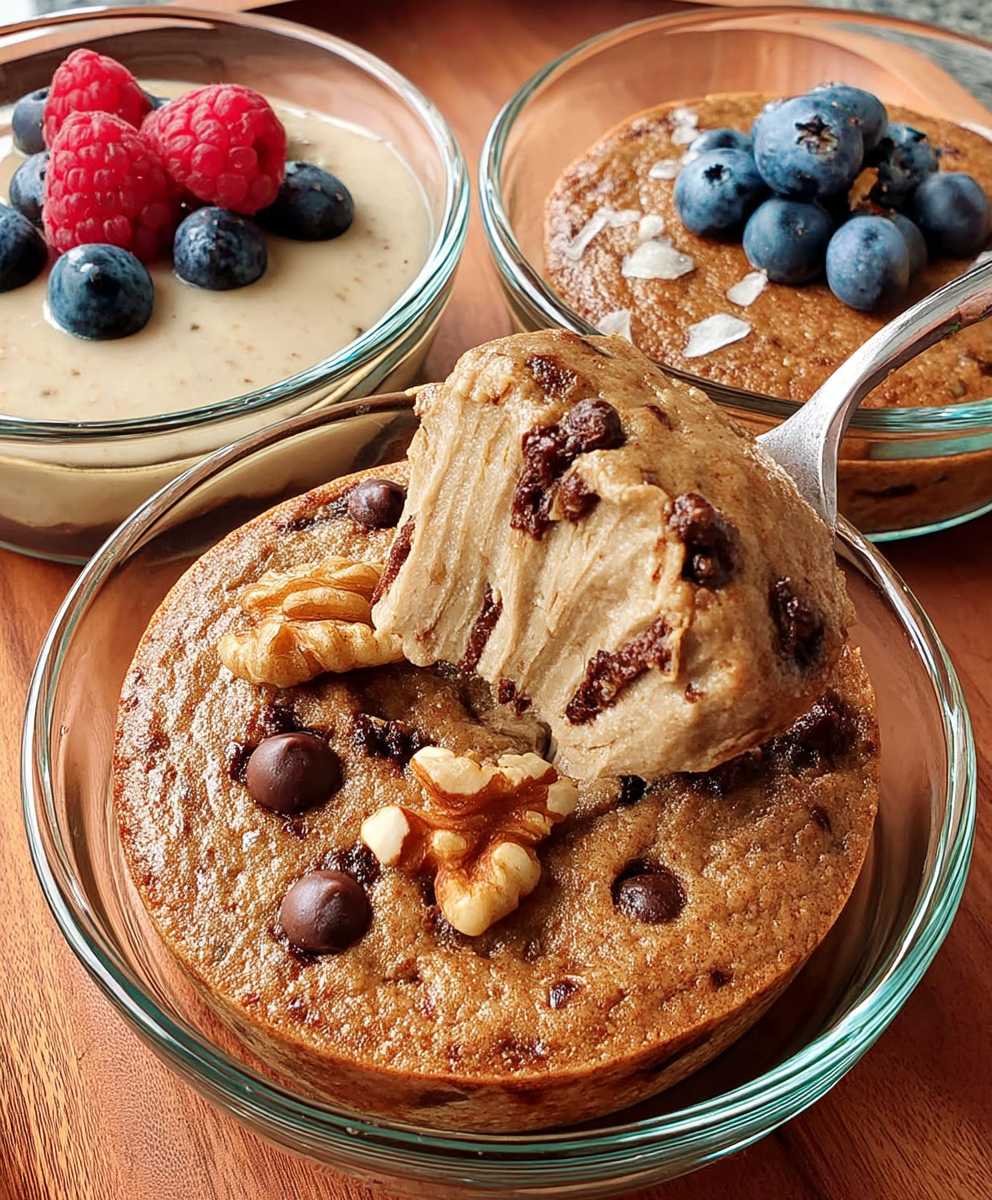 Blended baked oats