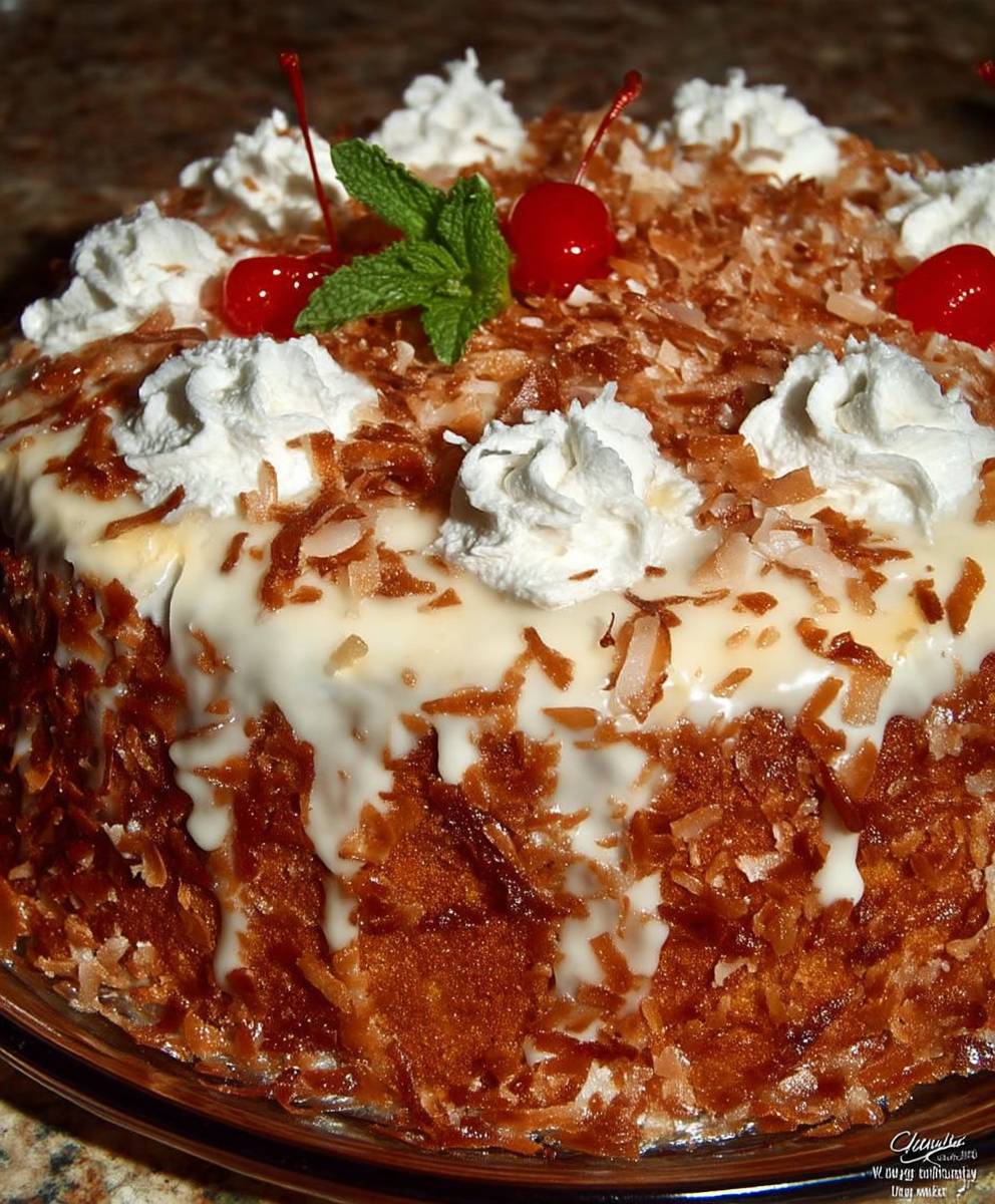 Pina Colada Rum Cake