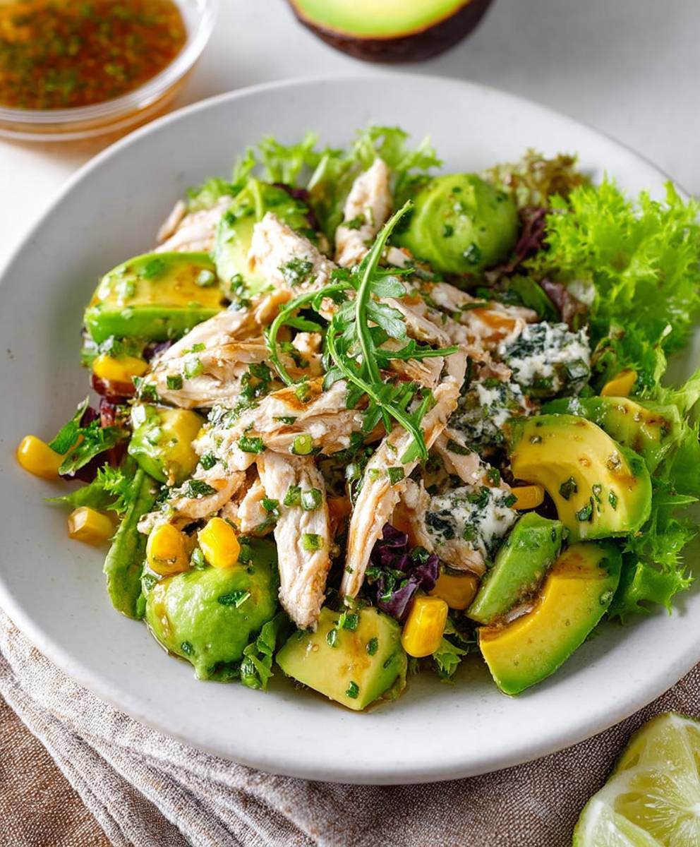 Avocado chicken salad