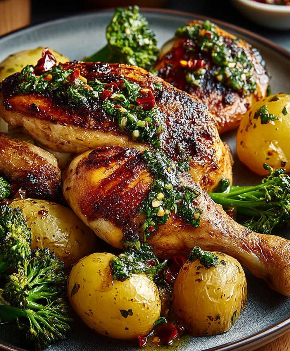 Roast Chicken Chile Basil