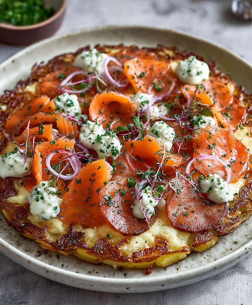 Crispy Potato Galette Salmon