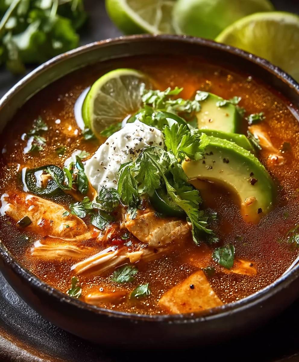 Poblano Chicken Tortilla Soup