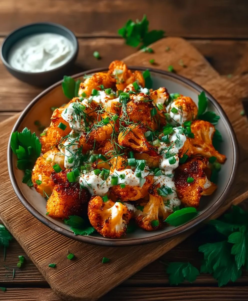 Buffalo Cauliflower Bites