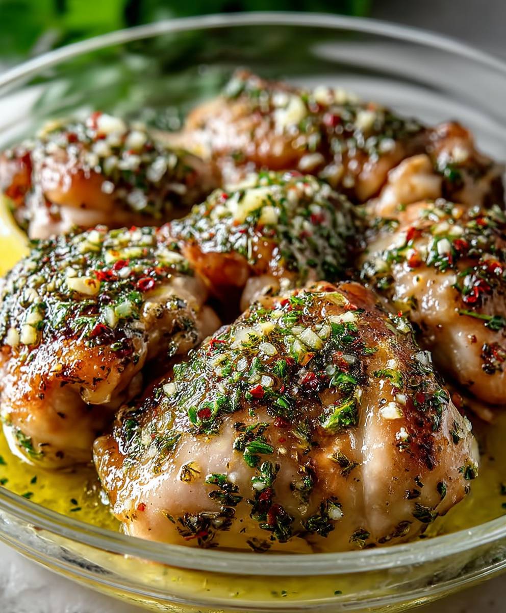 Garlic Lemon Chicken Thighs