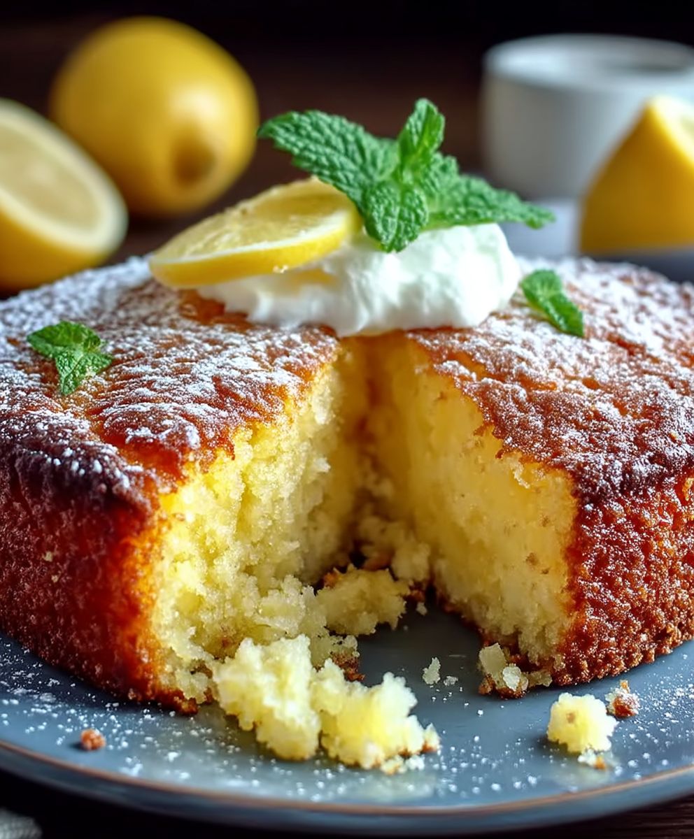 Lemon butter cake