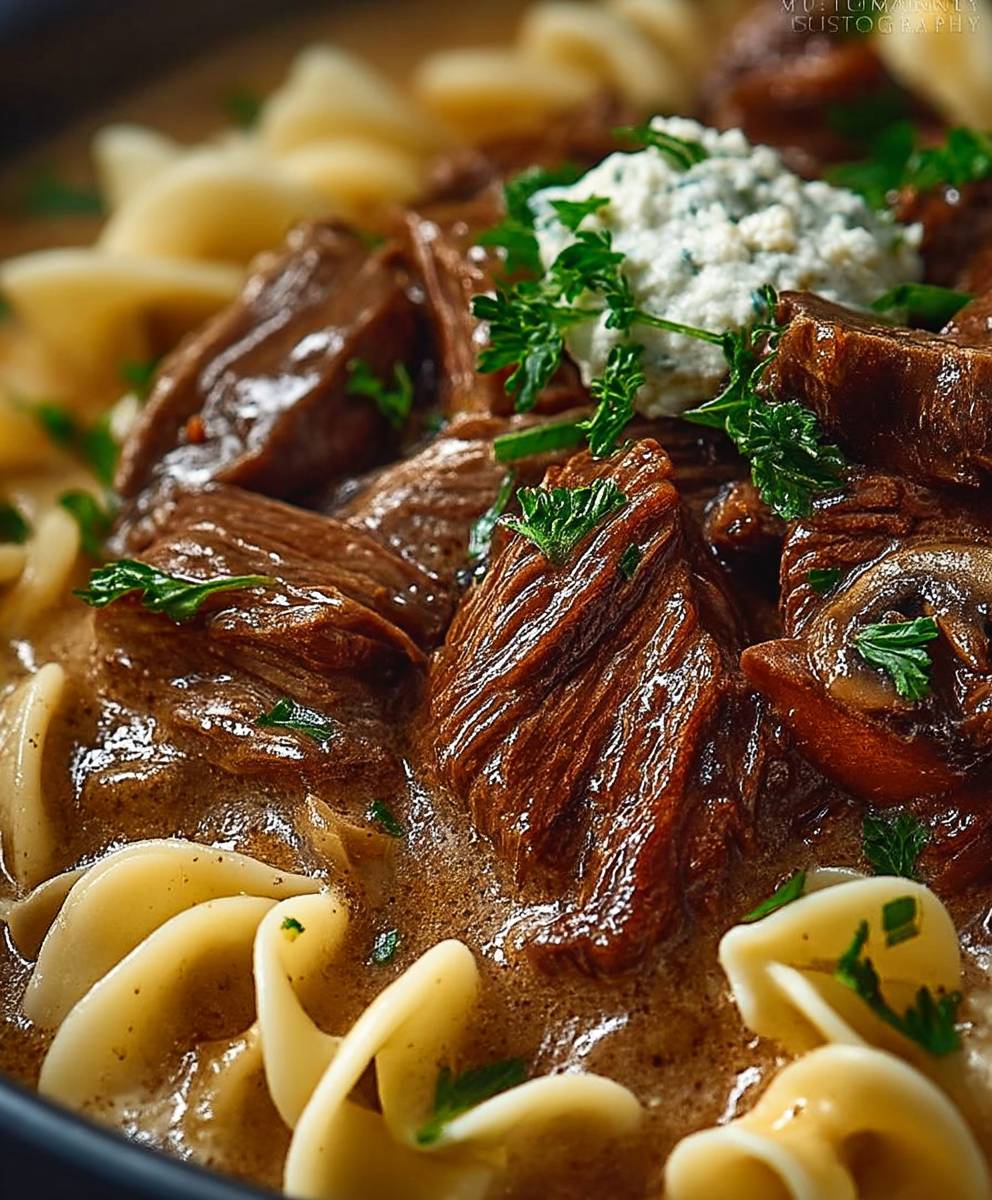 Pot Roast Beef Stroganoff