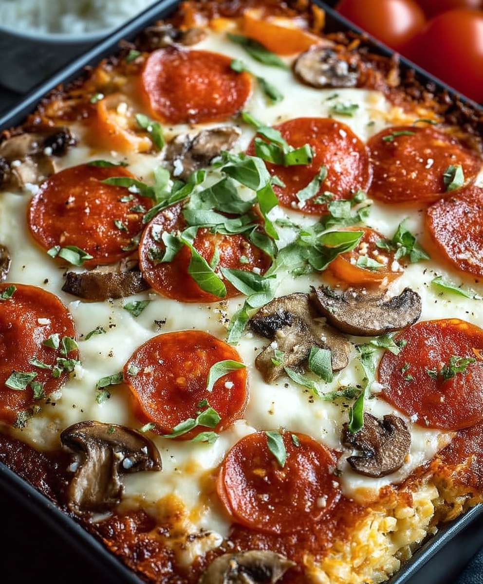 Low Carb Pizza Casserole