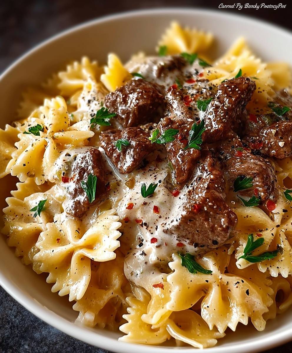 Beef Bowtie Pasta