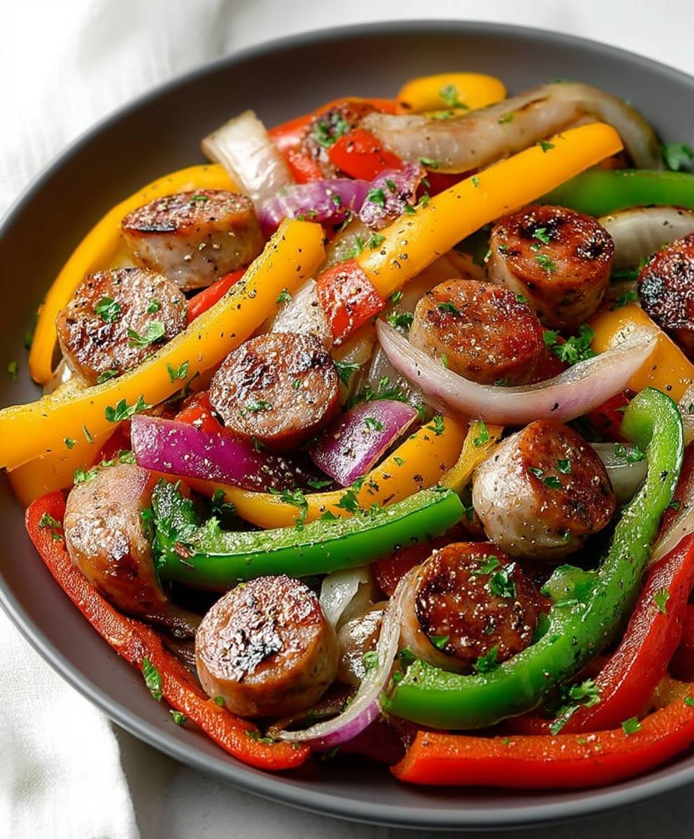 Sausage peppers and onions
