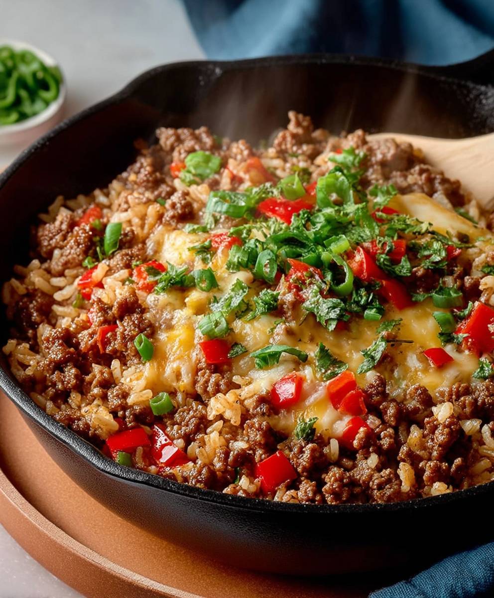 Ground Beef Rice Skillet