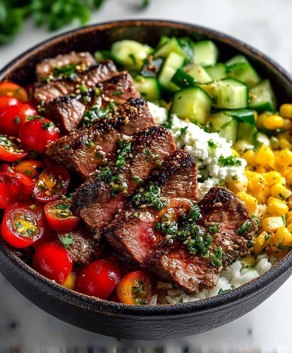 Mediterranean Steak Bowls