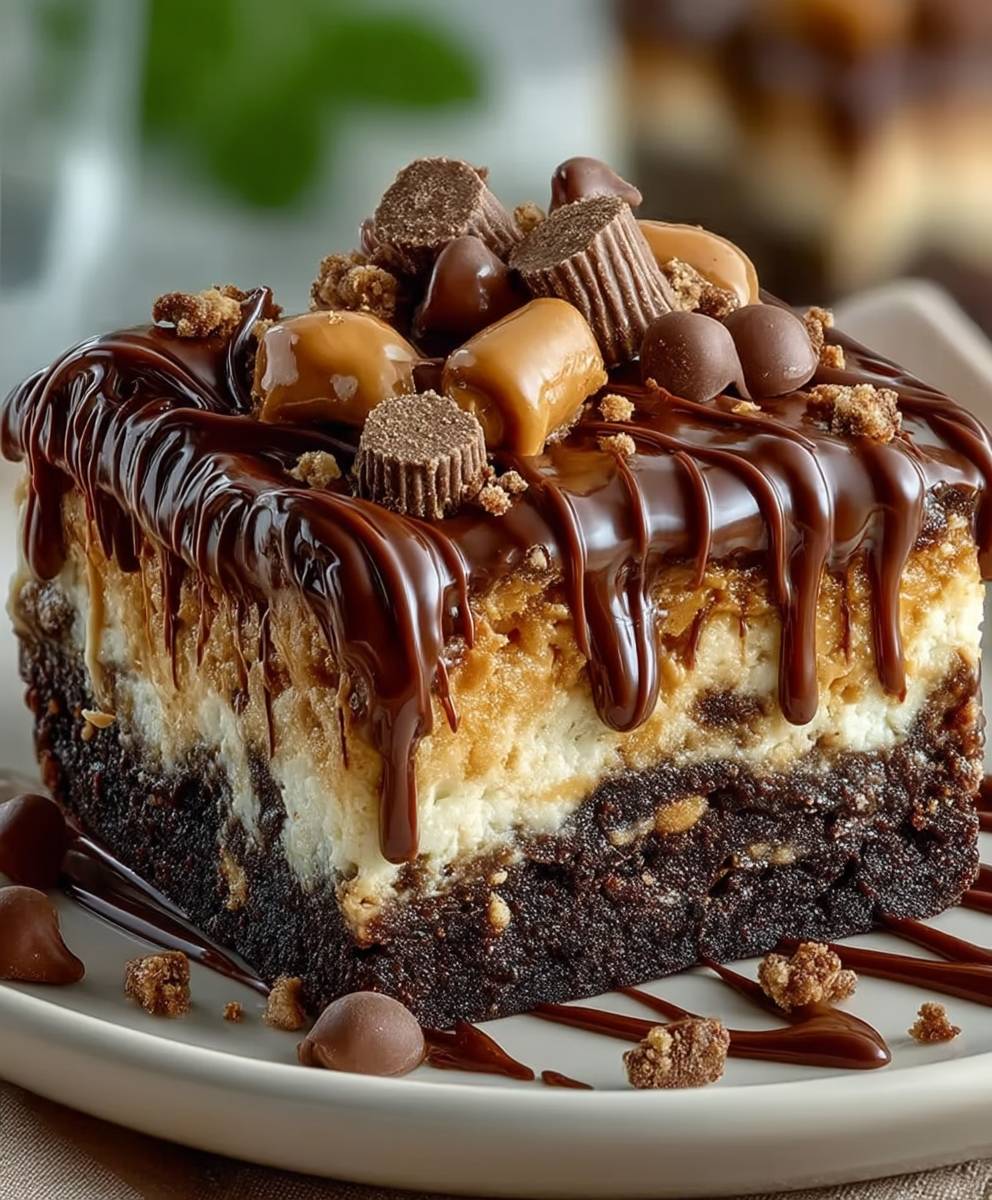 Peanut Butter Earthquake Cake