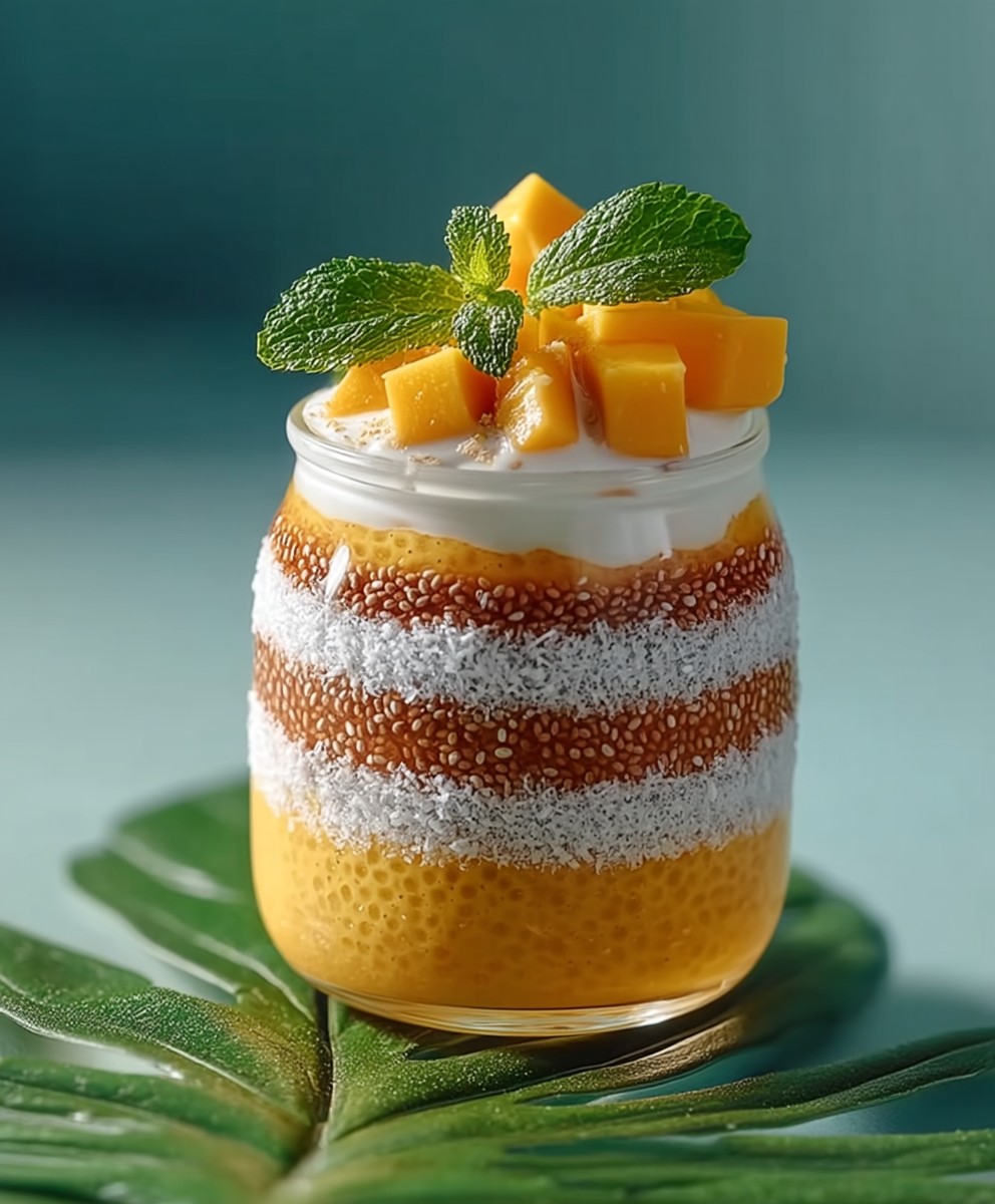 Mango Coconut Chia Pudding