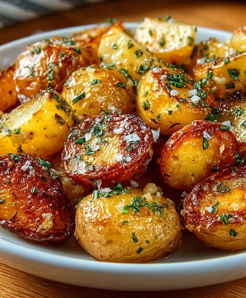 Garlic Butter Roasted Potatoes