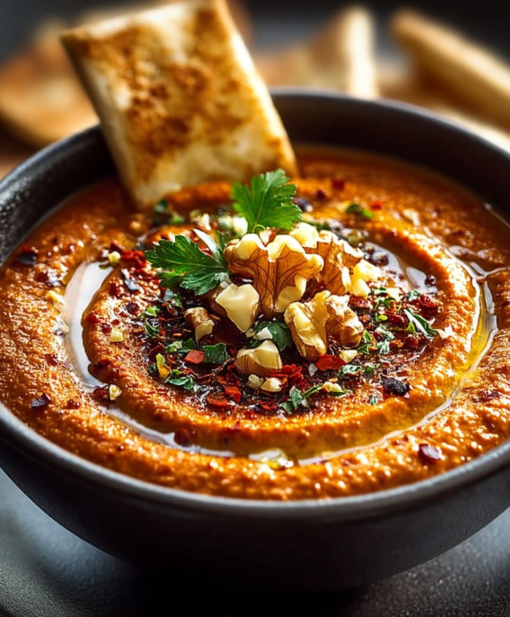 Red Pepper Walnut Dip