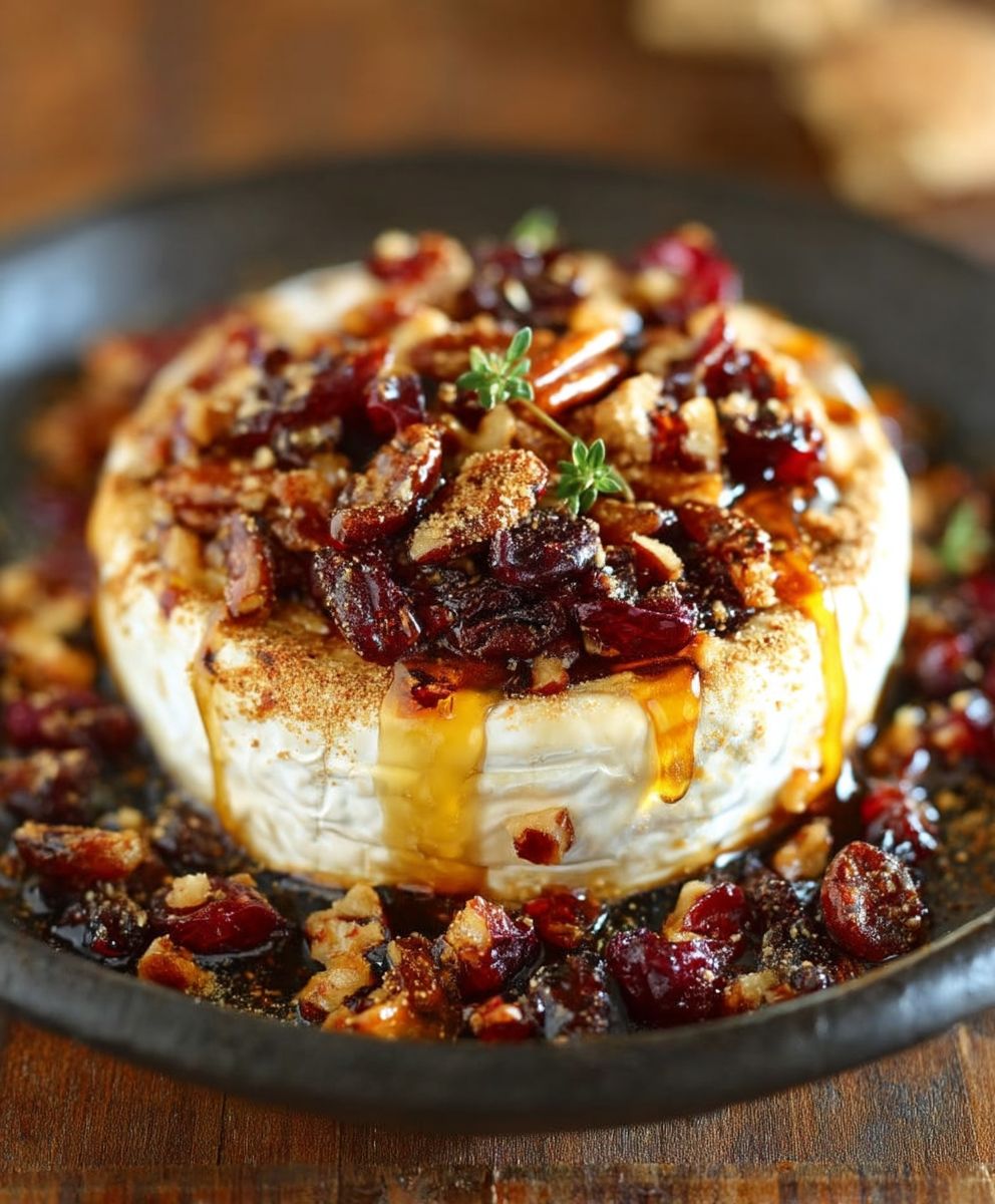 Cranberry Pecan Baked Brie