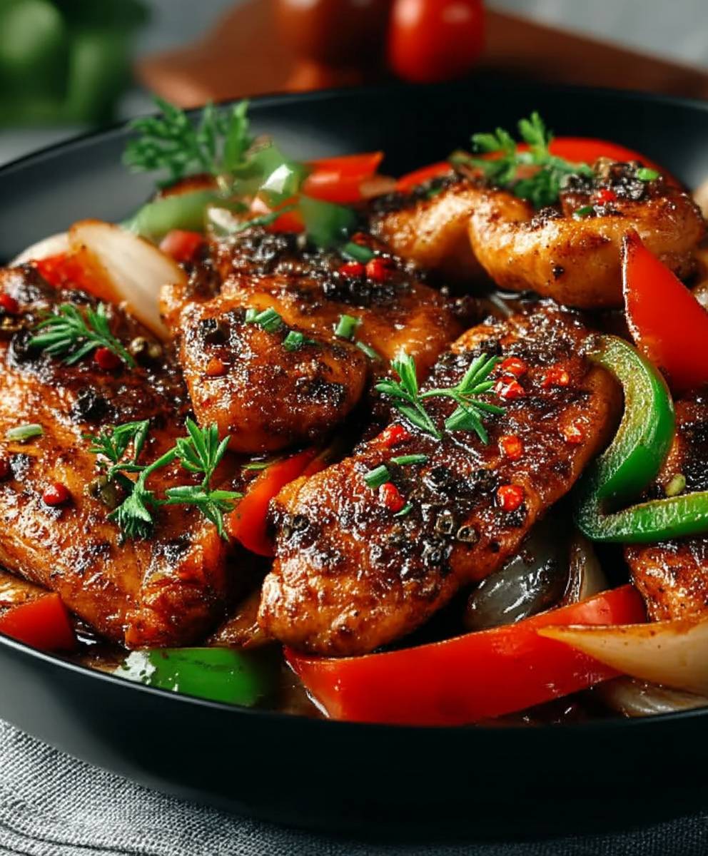 Black pepper chicken