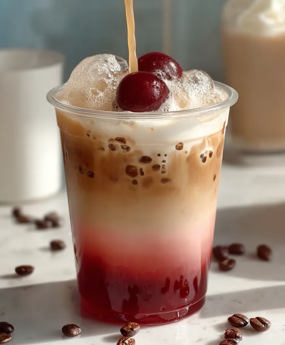 Cherry Vanilla Iced Latte