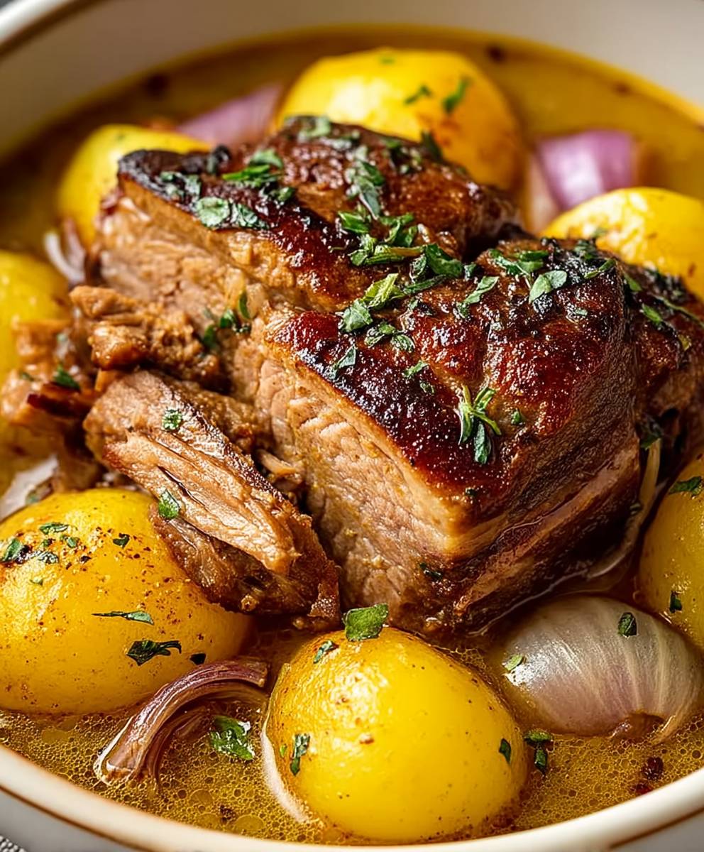 Apple Cider Braised Pork