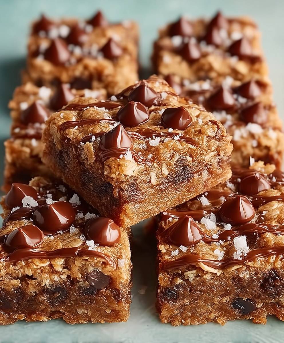 Healthy Chocolate Chip Oatmeal Bars