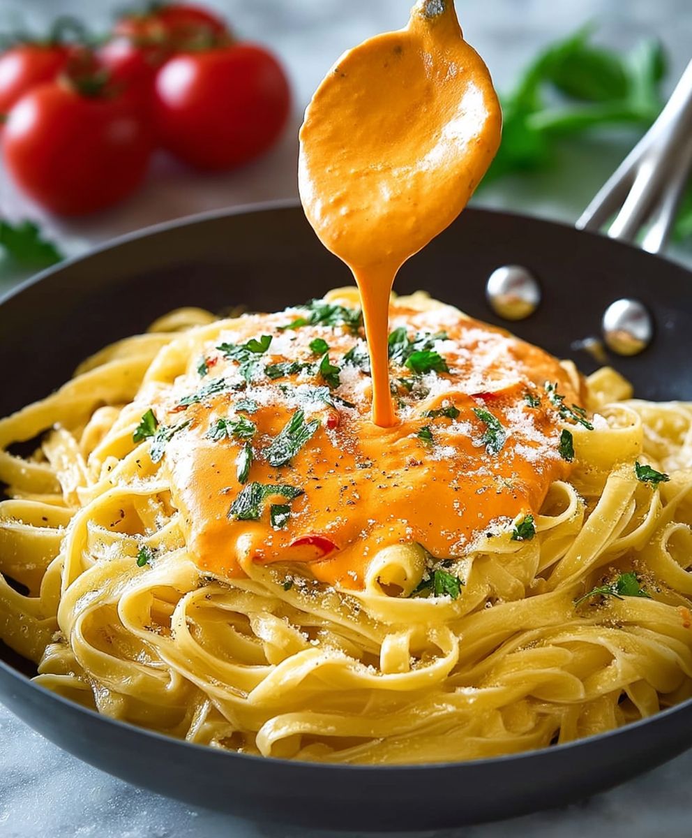 Red Pepper Alfredo Sauce