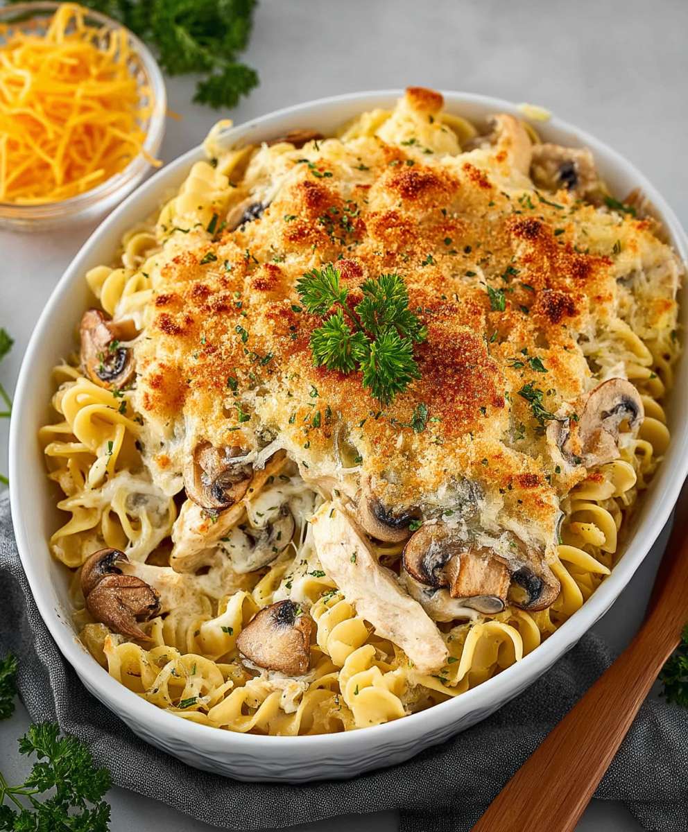 Mushroom Turkey Tetrazzini
