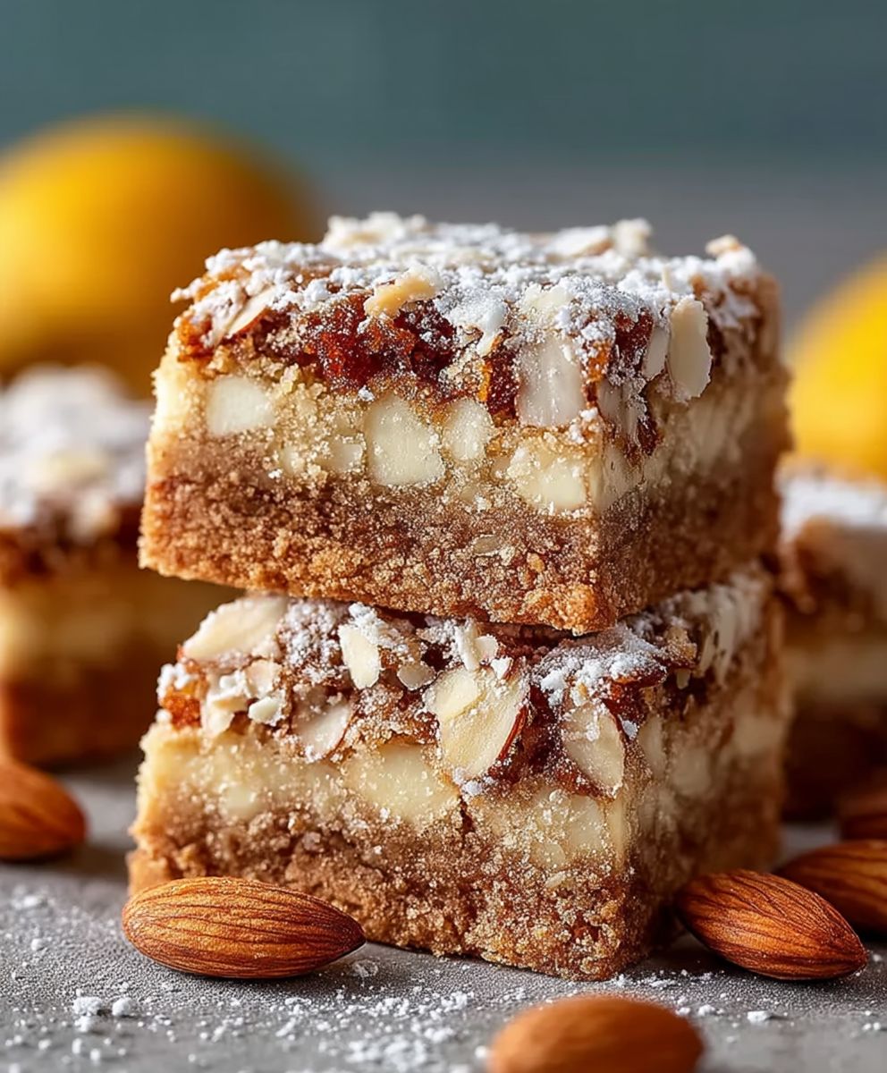 Almond Croissant Blondies