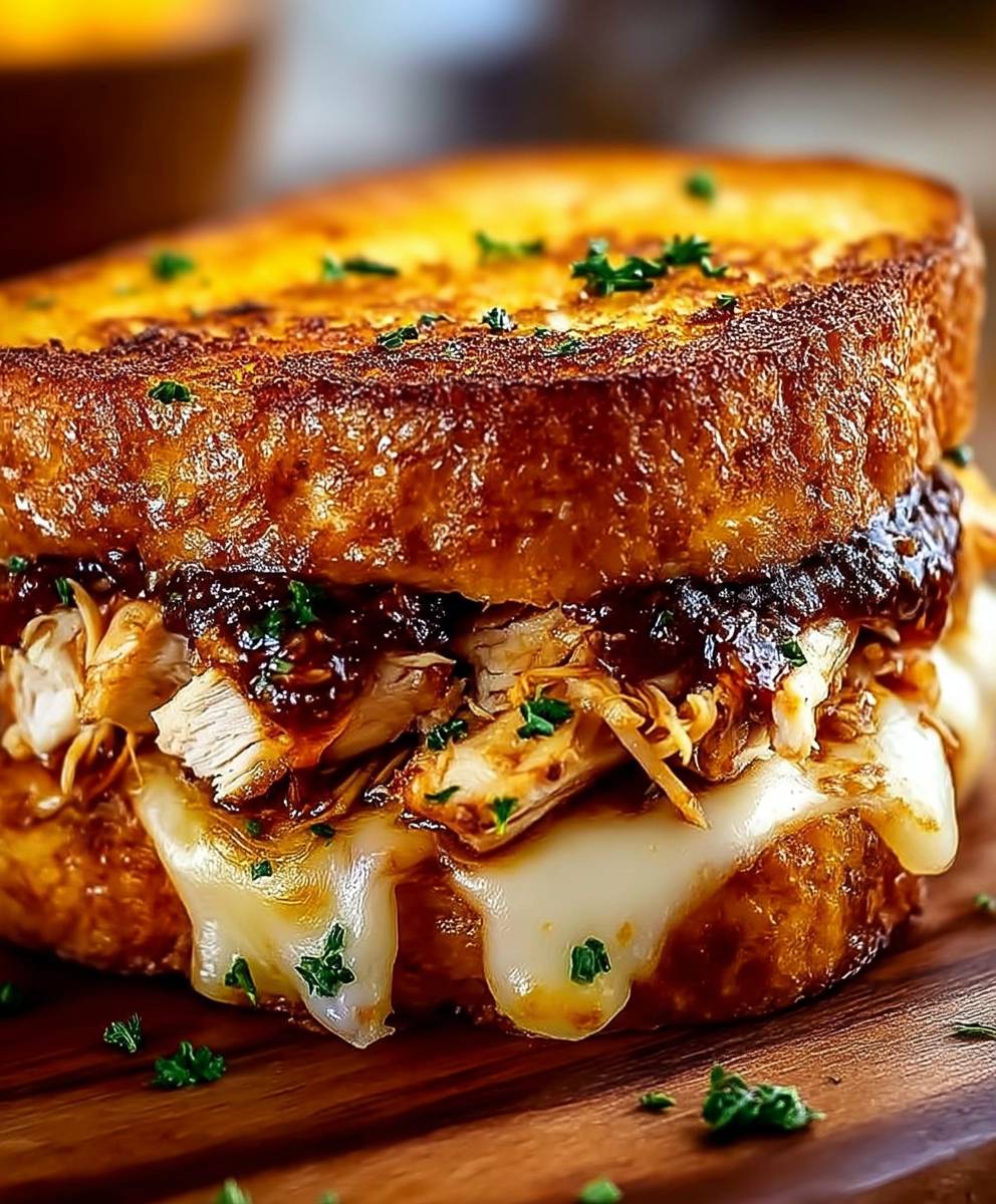 BBQ Chicken Grilled Cheese