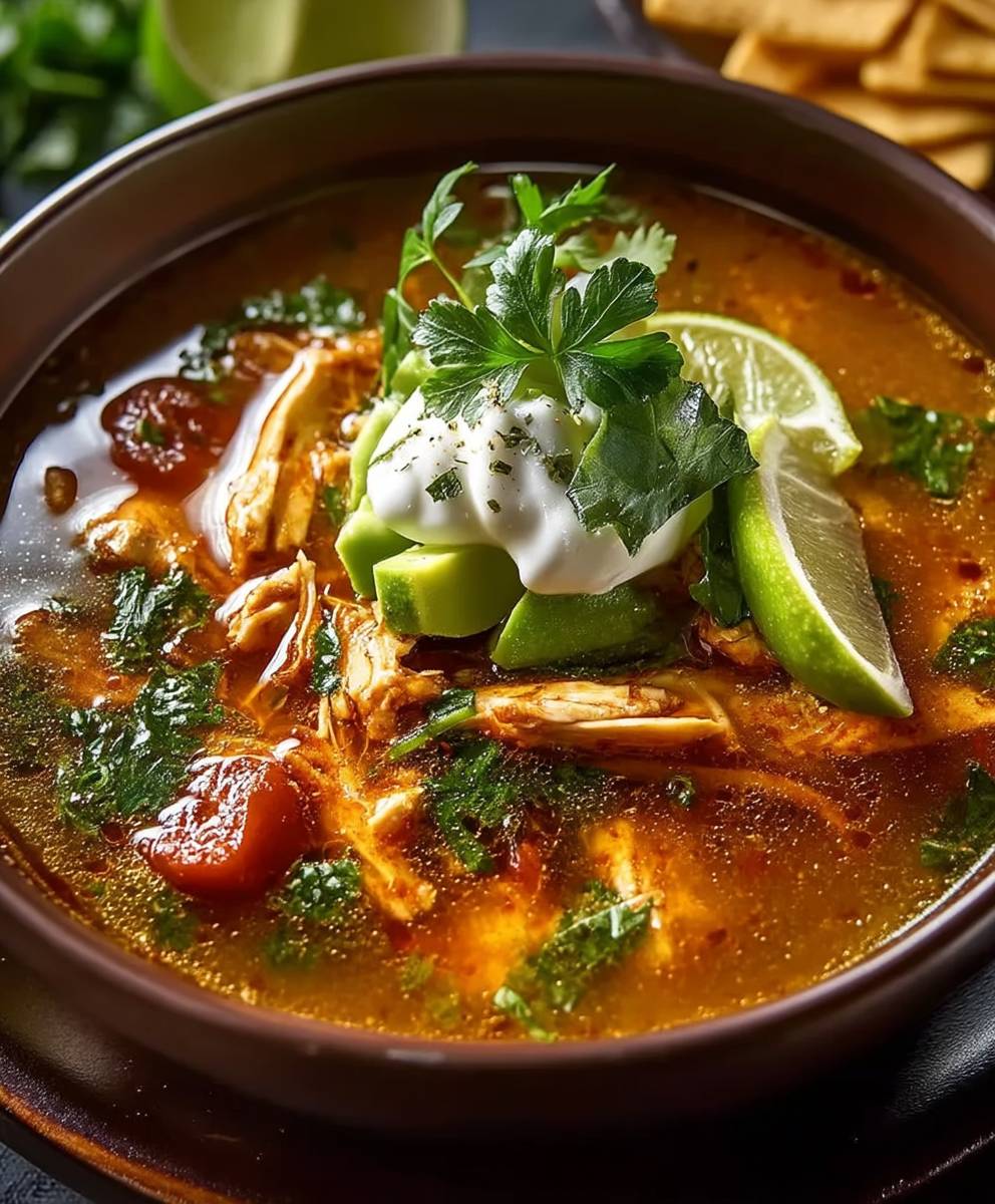 Poblano Chicken Tortilla Soup