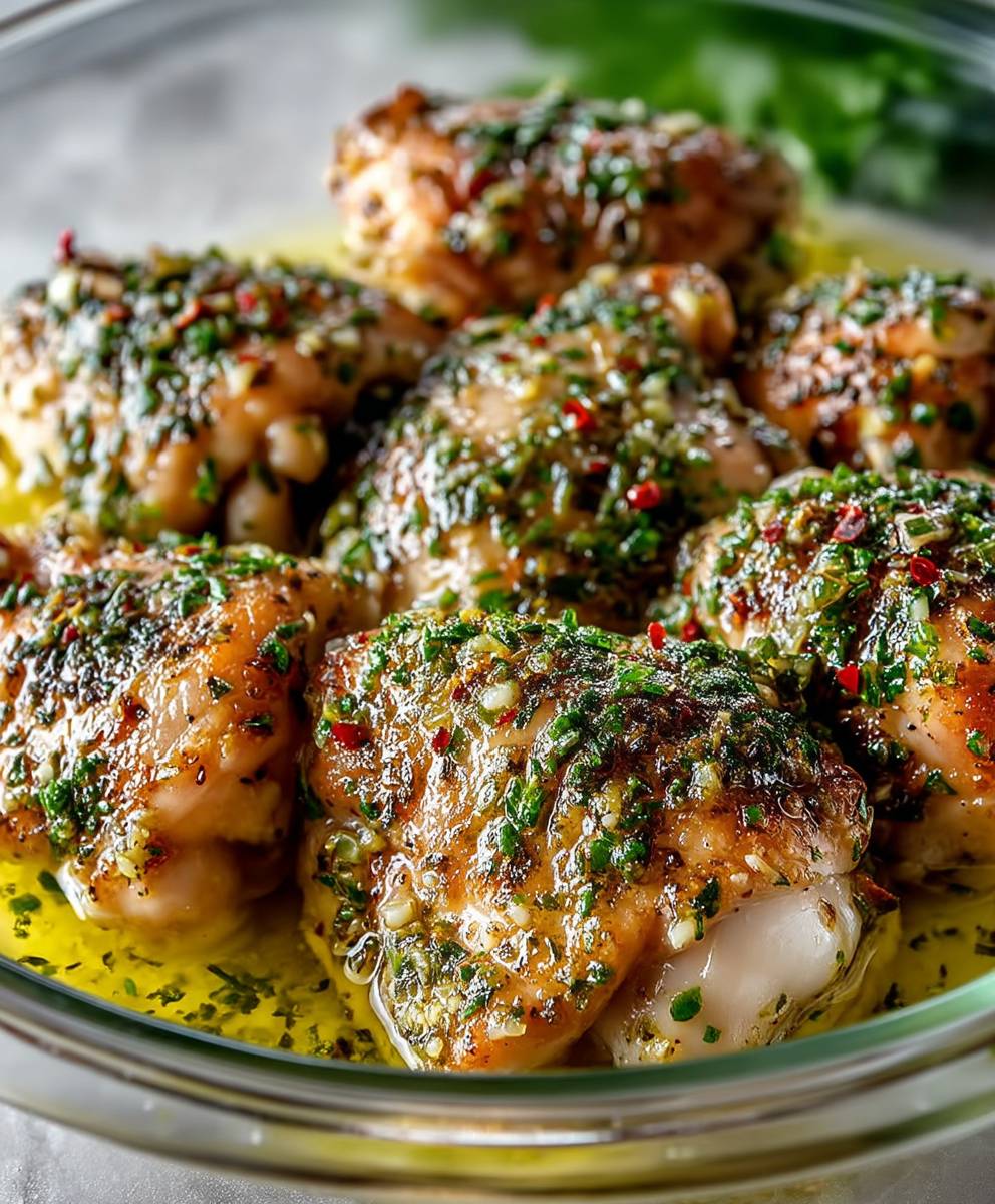 Garlic Lemon Chicken Thighs