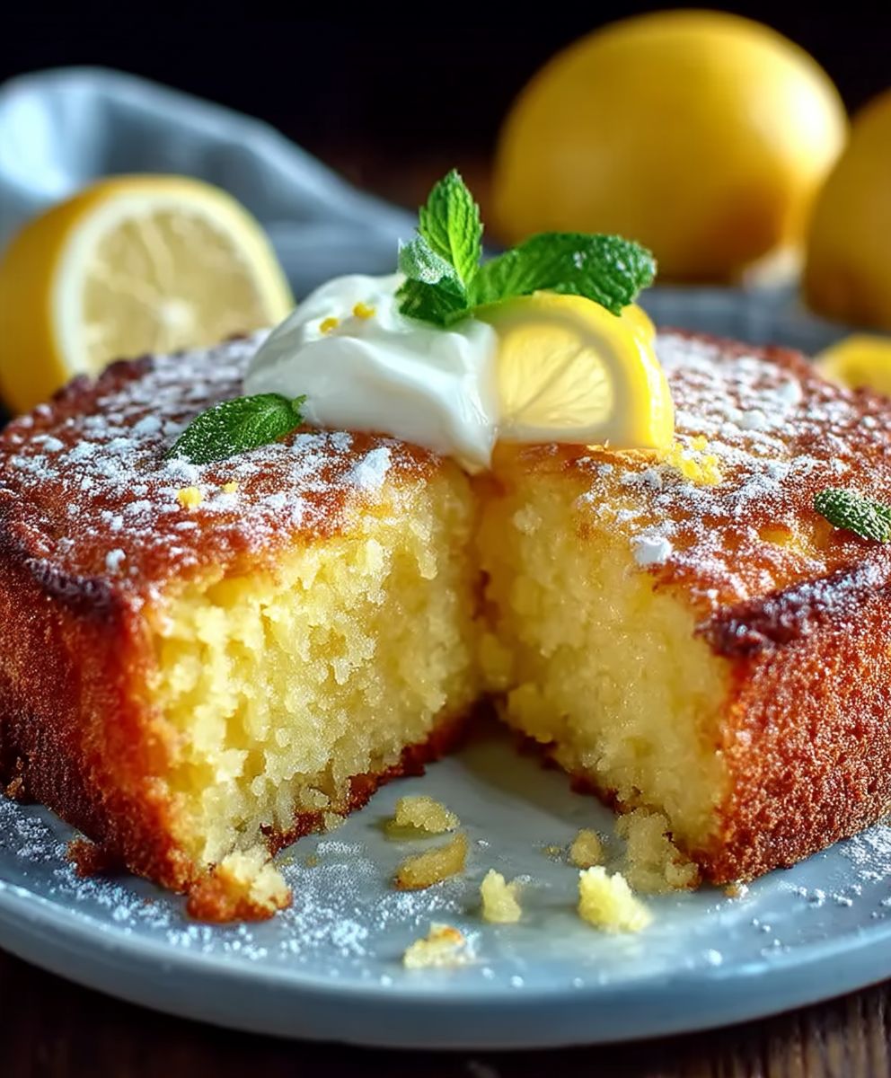 Lemon butter cake