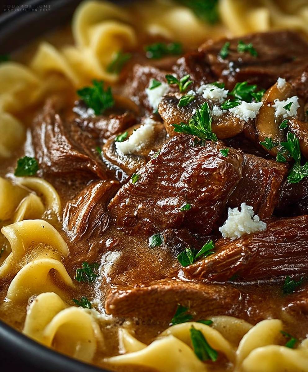 Pot Roast Beef Stroganoff
