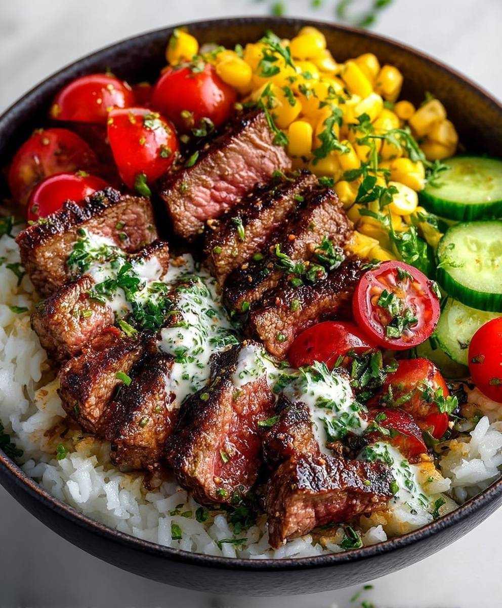 Mediterranean Steak Bowls